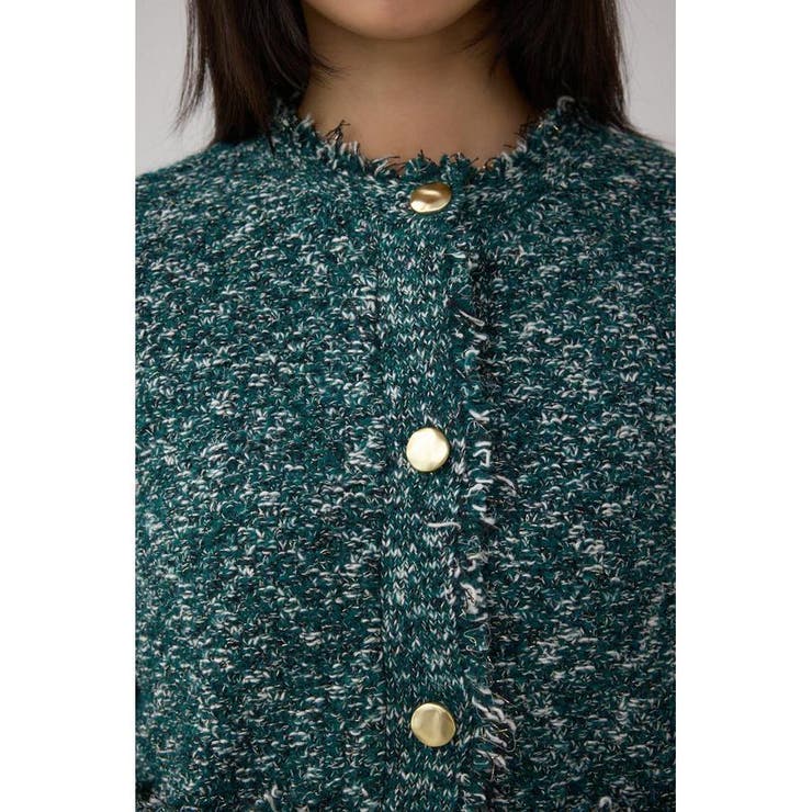 ツイードライクニットカーディガン | AZUL BY MOUSSY | 詳細画像23 