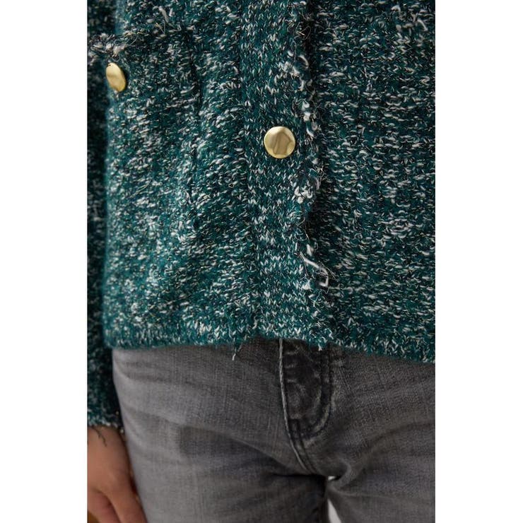 ツイードライクニットカーディガン | AZUL BY MOUSSY | 詳細画像26 