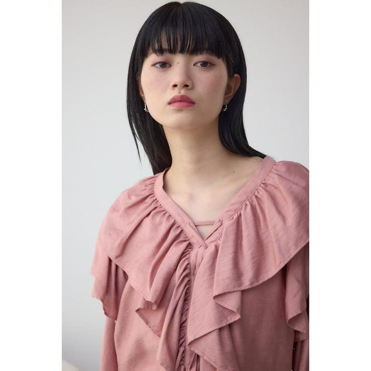 ラッフルフリルブラウス | AZUL BY MOUSSY | 詳細画像23 