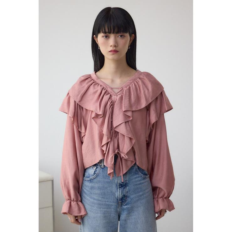 ラッフルフリルブラウス | AZUL BY MOUSSY | 詳細画像26 
