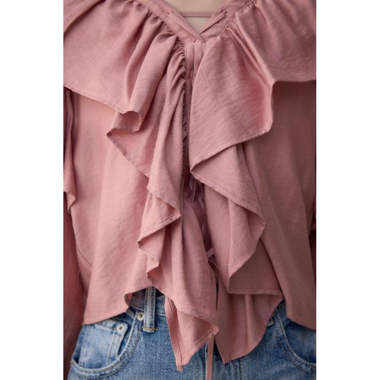 ラッフルフリルブラウス | AZUL BY MOUSSY | 詳細画像30 