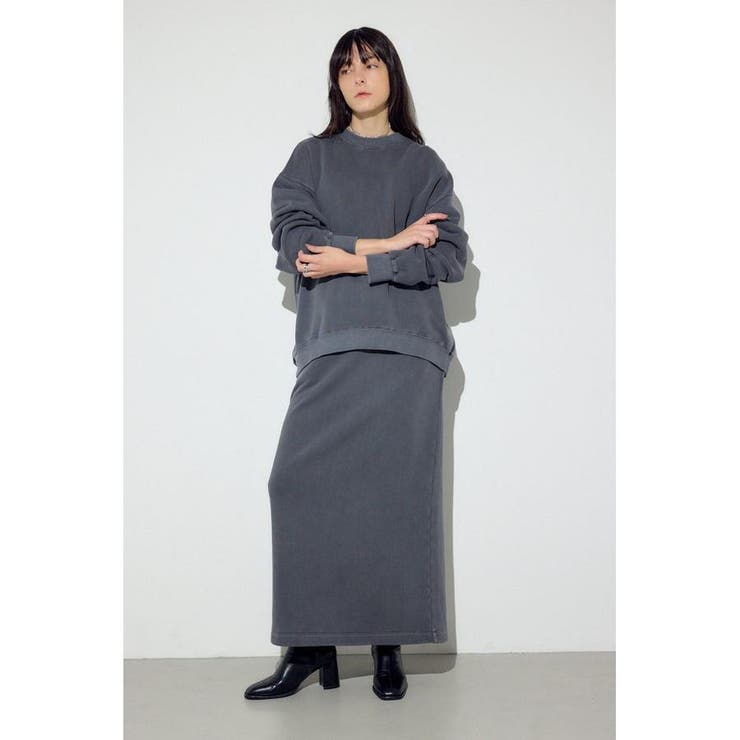 ピグメント起毛裏毛Iラインスカート | AZUL BY MOUSSY | 詳細画像4 