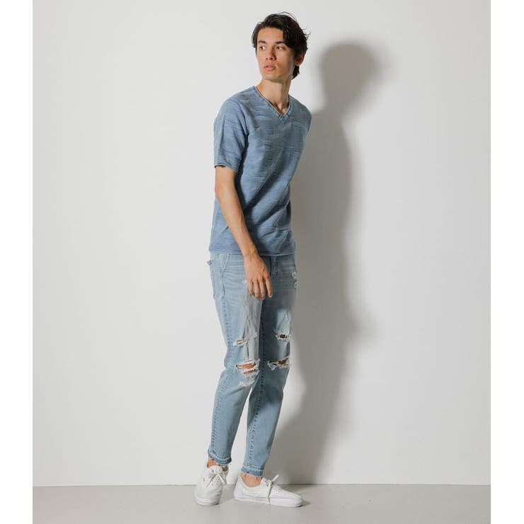 STONE WASH CAMO KNIT PULLOVER[品番：AZLW0019213]｜AZUL BY