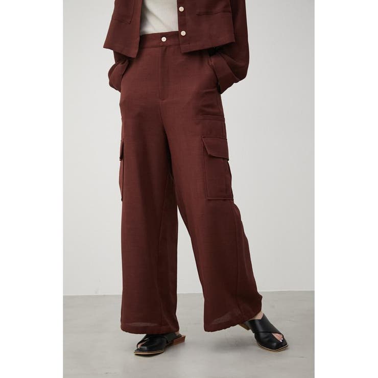 BRN | MESH LIKE WIDE PANTS | AZUL BY MOUSSY