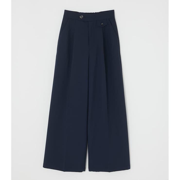 TUCK WIDE STRAIGHT PANTS | AZUL BY MOUSSY | 詳細画像1 