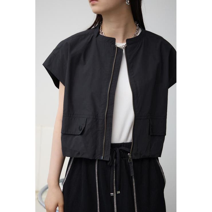 BLK | ギャザーヘムベスト | AZUL BY MOUSSY