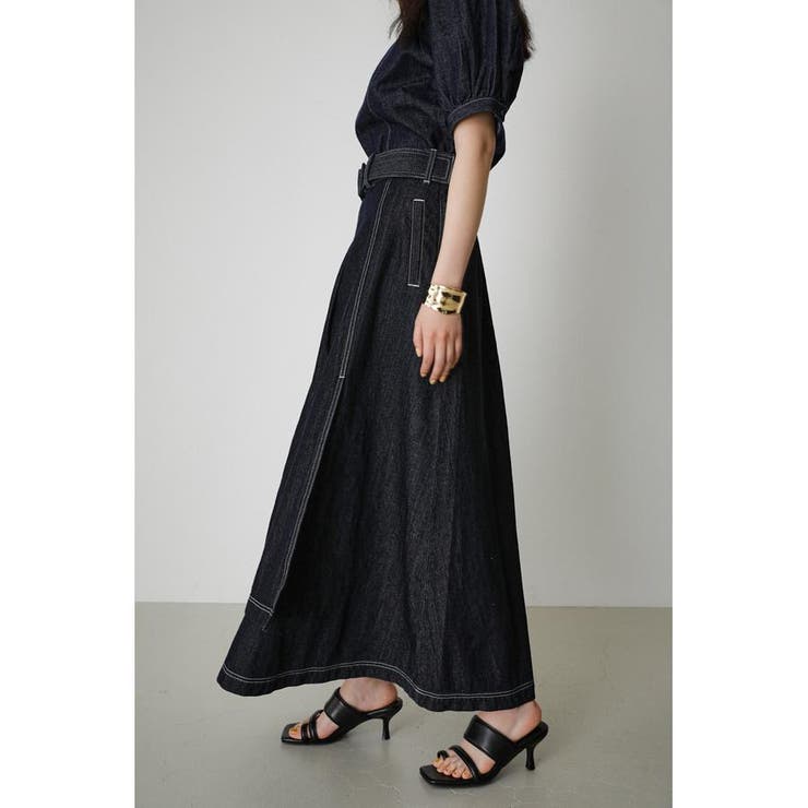 WRAP FLARE DENIM SKIRT[品番：AZLW0020220]｜AZUL BY MOUSSY