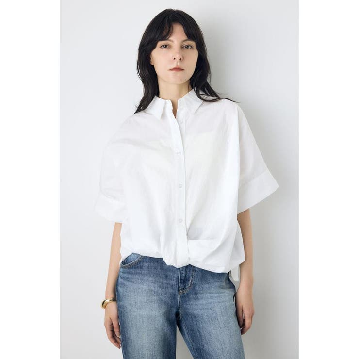 フロントタック半袖ドルマンブラウス | AZUL BY MOUSSY | 詳細画像2 