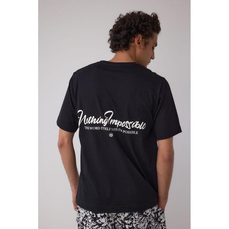 BLK | AZコットン Nothing Impossible Tシャツ | AZUL BY MOUSSY