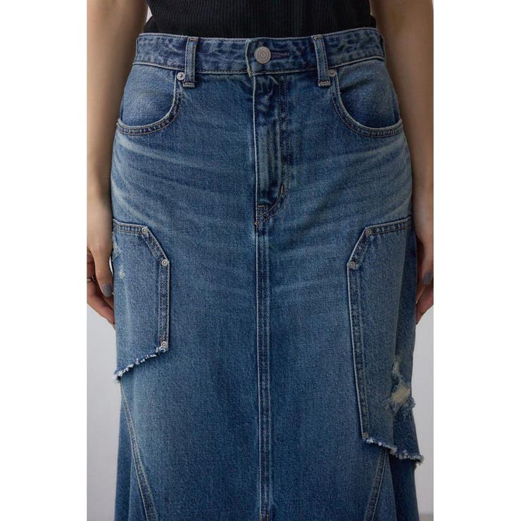 AZUL DENIM ダメージマーメイドスカート | AZUL BY MOUSSY | 詳細画像19 