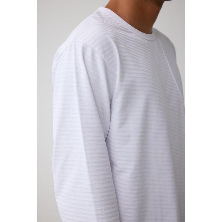 スウィッチングリンクスジャガードTシャツ[品番：AZLW0022542