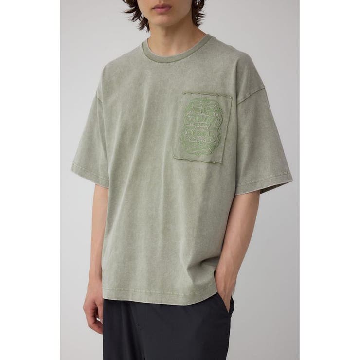 L/KHA1 | ヴィンテージ刺繍パッチワークTシャツ | AZUL BY MOUSSY