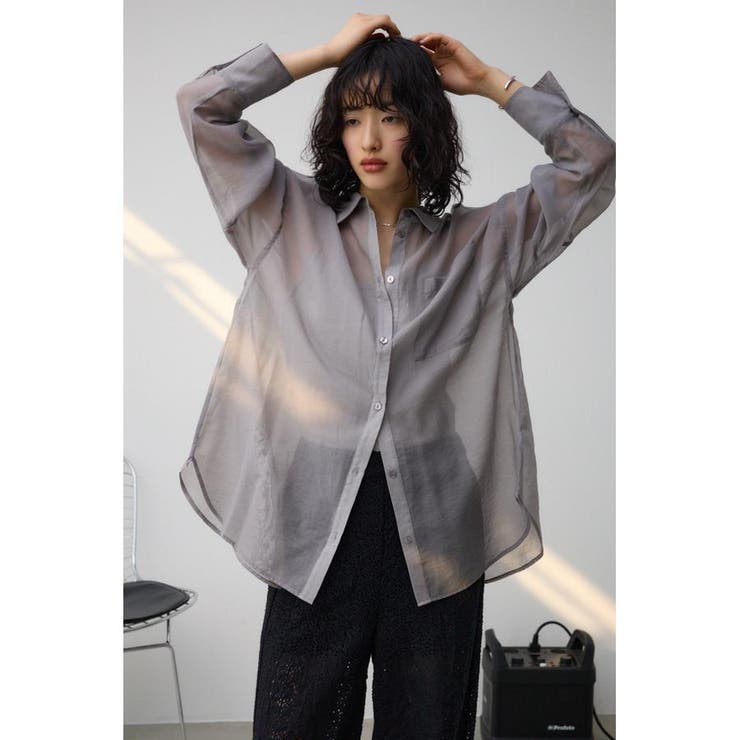 バックスリットシアーオーバーシャツ | AZUL BY MOUSSY | 詳細画像27 
