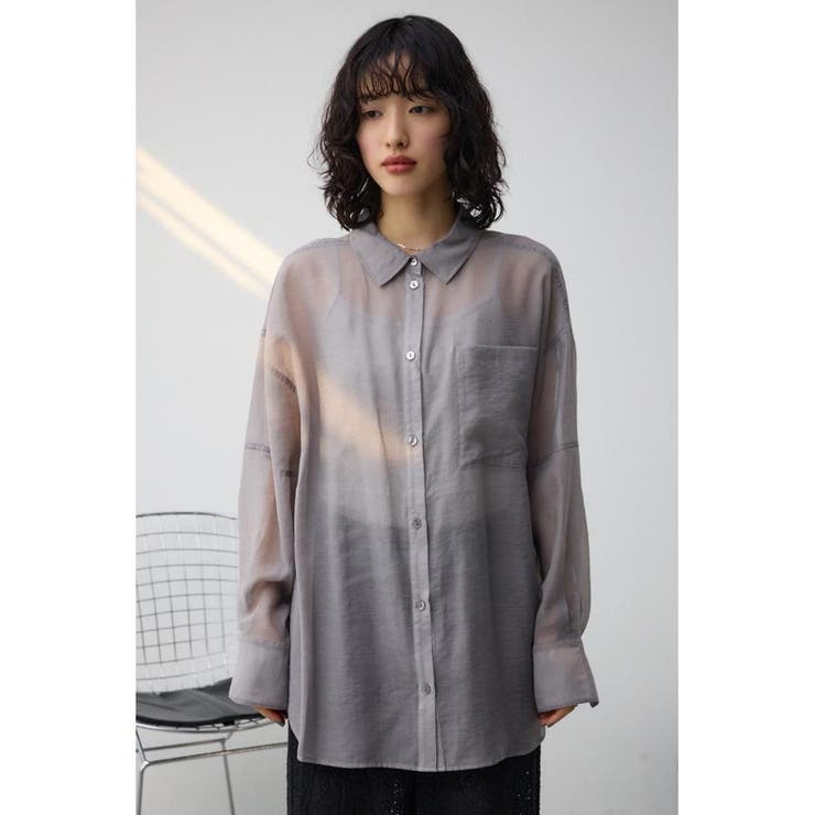 バックスリットシアーオーバーシャツ | AZUL BY MOUSSY | 詳細画像29 