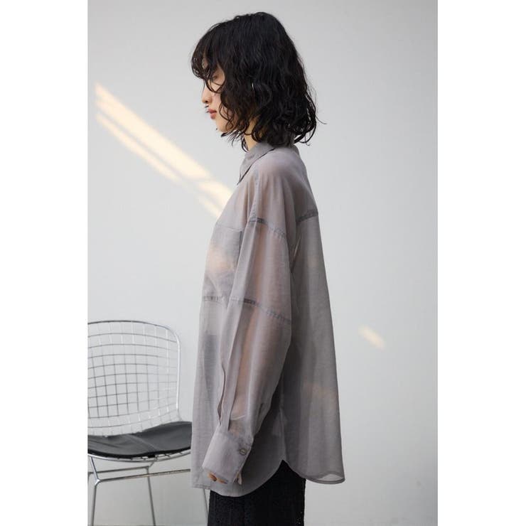 バックスリットシアーオーバーシャツ | AZUL BY MOUSSY | 詳細画像30 
