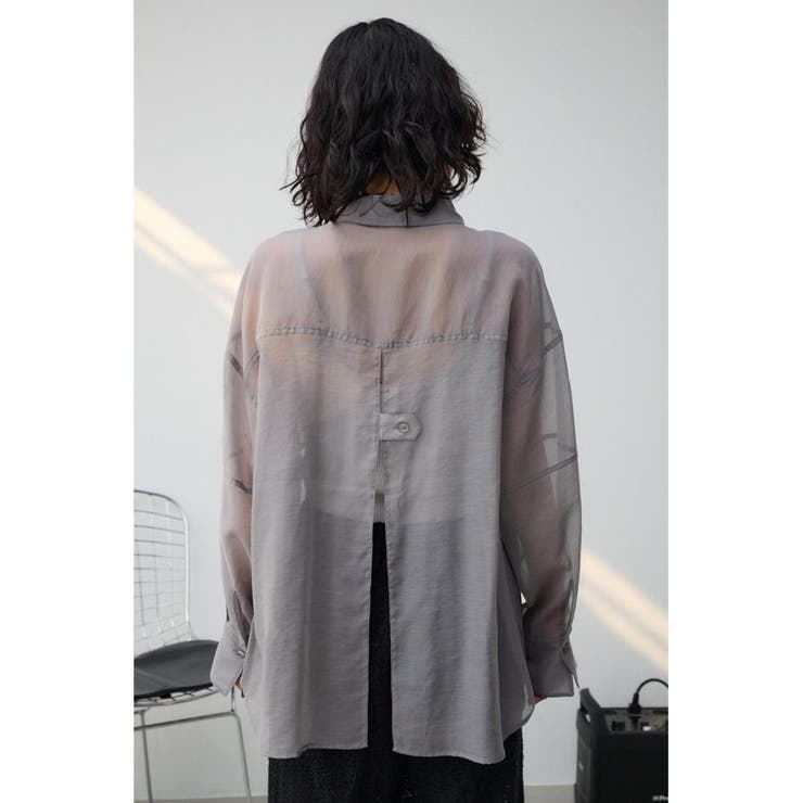バックスリットシアーオーバーシャツ | AZUL BY MOUSSY | 詳細画像31 