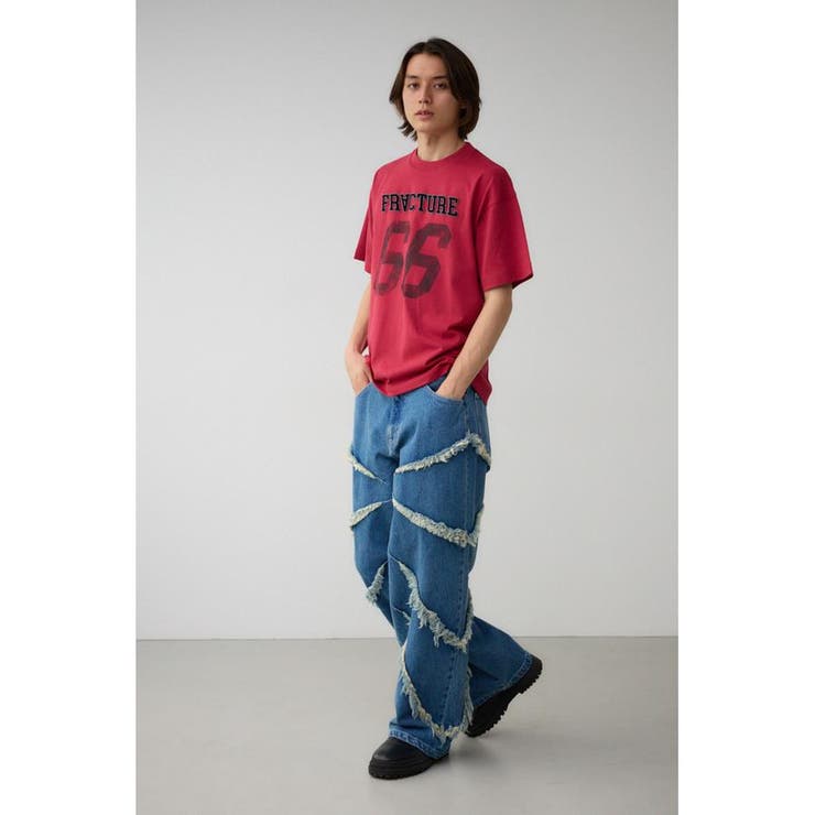 ブラッシュナンバーTシャツ[品番：AZLW0022461]｜AZUL BY MOUSSY