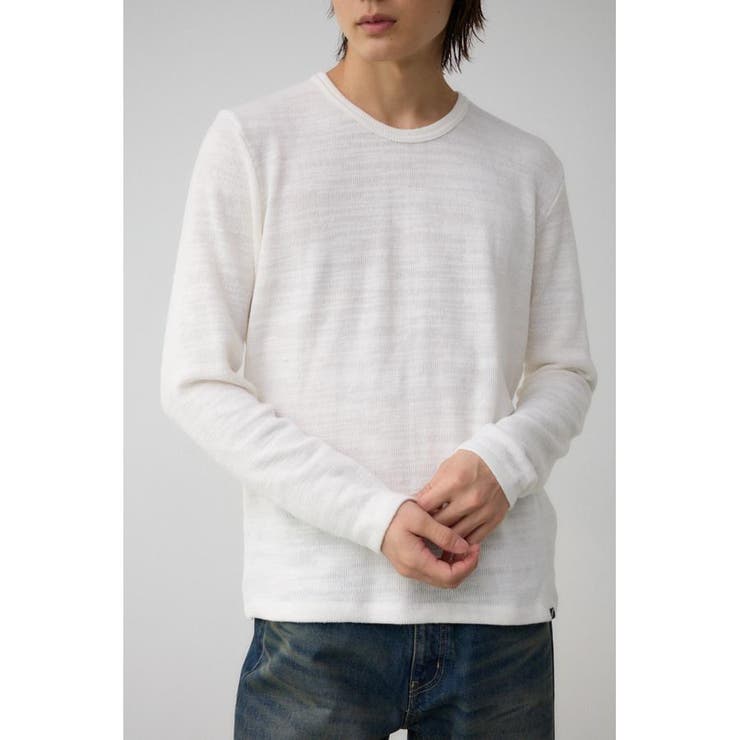 WHT | 起毛スラブ長袖トップス | AZUL BY MOUSSY