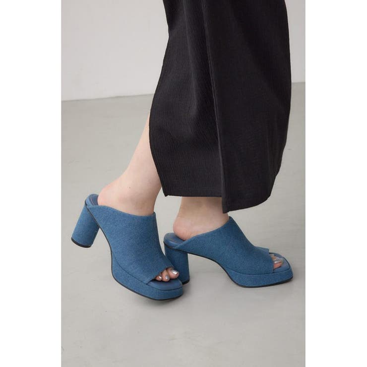 スクエアトゥプラットフォームミュールサンダル | AZUL BY MOUSSY | 詳細画像14 