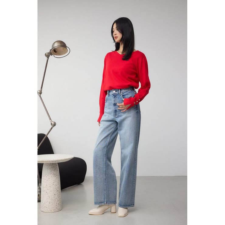 AZUL DENIM ハイウエストワイドロング丈 | AZUL BY MOUSSY | 詳細画像23 