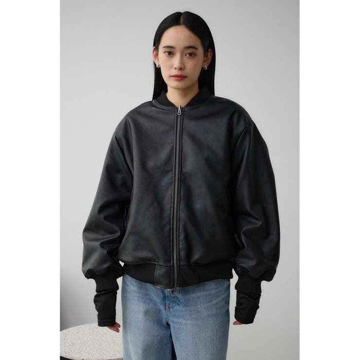 AZUL BY MOUSSY | リバーシブルフェイクレザーブルゾン