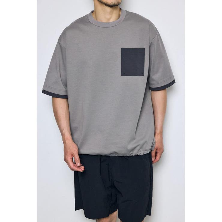GRY | 配色ポケットトップス | AZUL BY MOUSSY