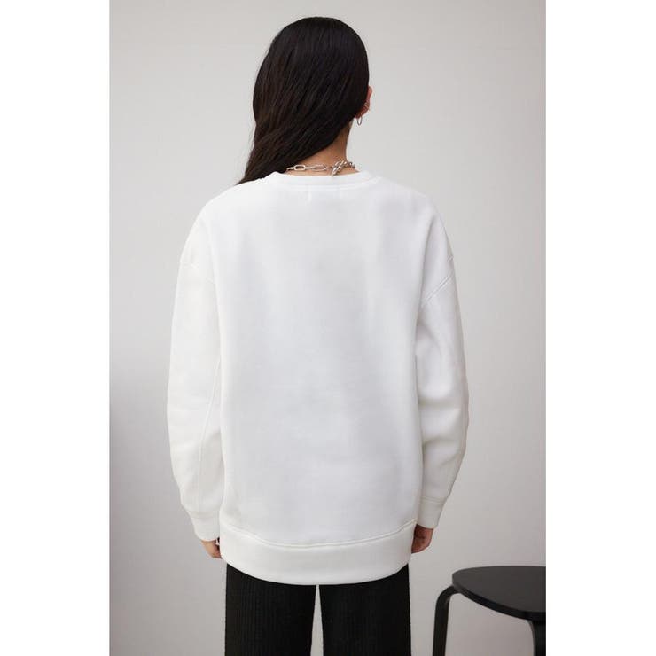 裏毛ロゴクルーネックトップス | AZUL BY MOUSSY | 詳細画像6 