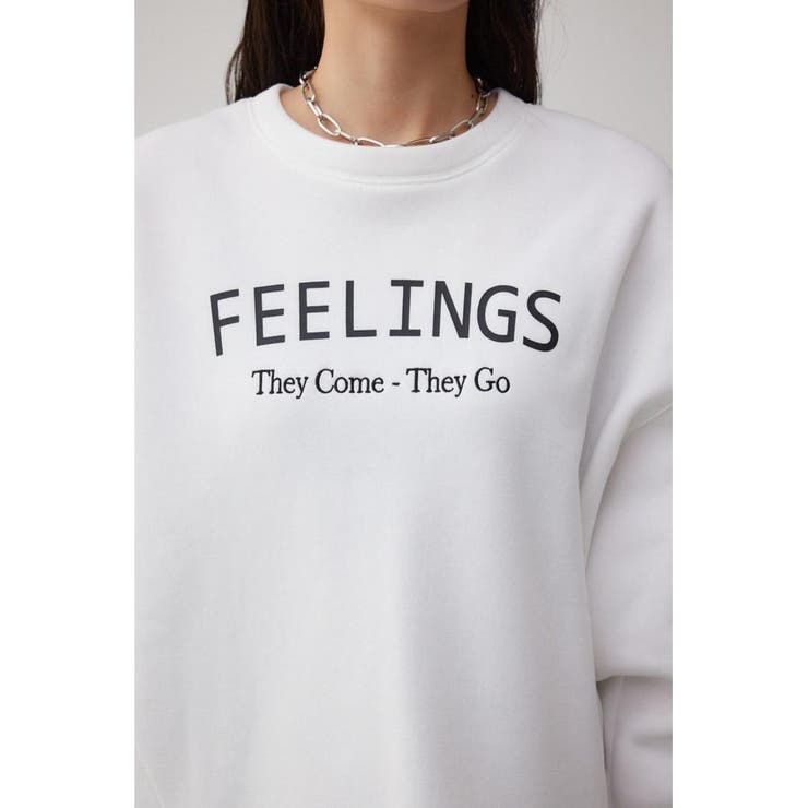 裏毛ロゴクルーネックトップス | AZUL BY MOUSSY | 詳細画像7 