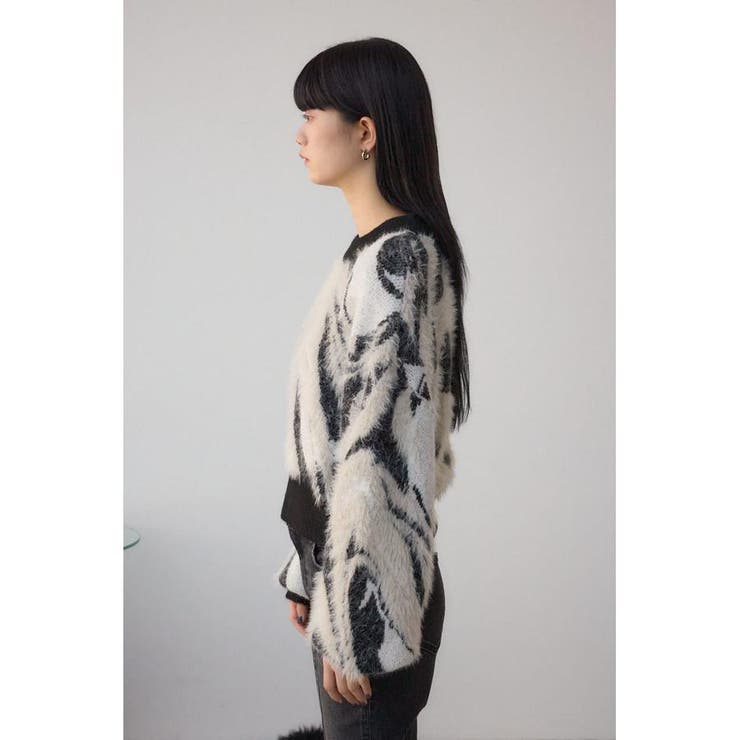 アソートパターンクルーネックニット | AZUL BY MOUSSY | 詳細画像5 