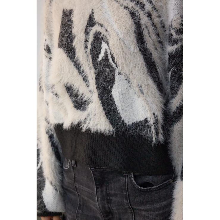 アソートパターンクルーネックニット | AZUL BY MOUSSY | 詳細画像10 