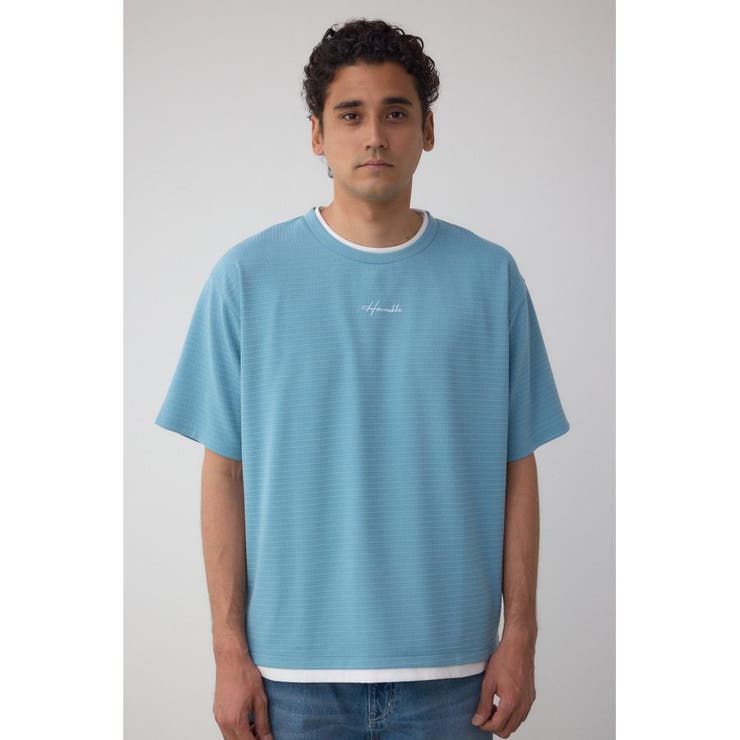 フェイクレイヤードジャガードTシャツ | AZUL BY MOUSSY | 詳細画像25 