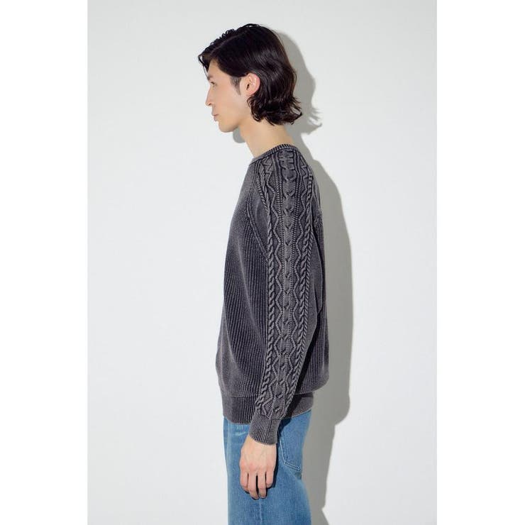 ヴィンテージウォッシュニットトップス | AZUL BY MOUSSY | 詳細画像6 