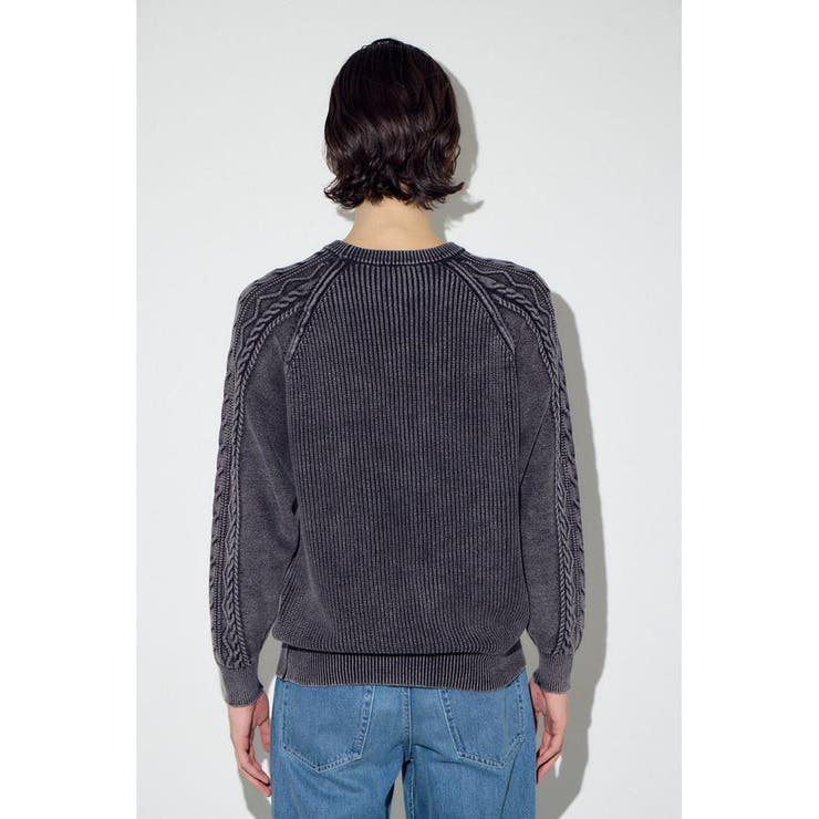 ヴィンテージウォッシュニットトップス | AZUL BY MOUSSY | 詳細画像7 