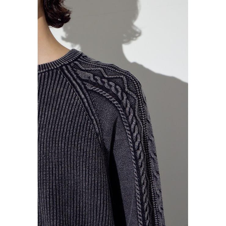 ヴィンテージウォッシュニットトップス | AZUL BY MOUSSY | 詳細画像9 