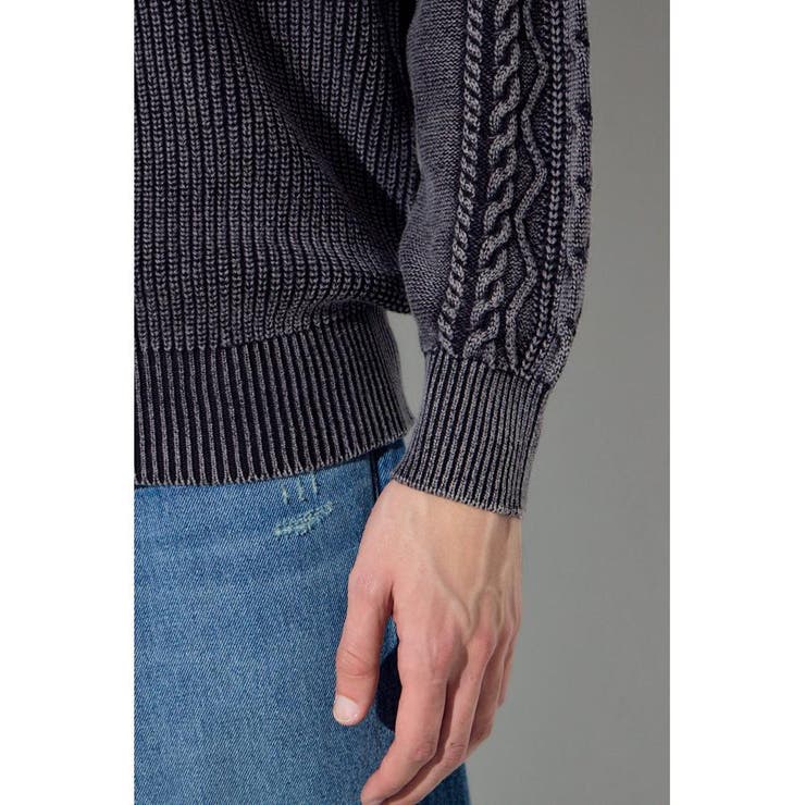 ヴィンテージウォッシュニットトップス | AZUL BY MOUSSY | 詳細画像10 