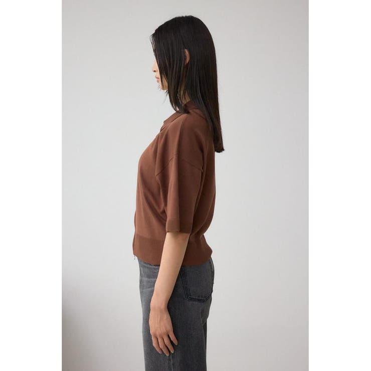 Wジップポロカラーニットカーディガン | AZUL BY MOUSSY | 詳細画像26 