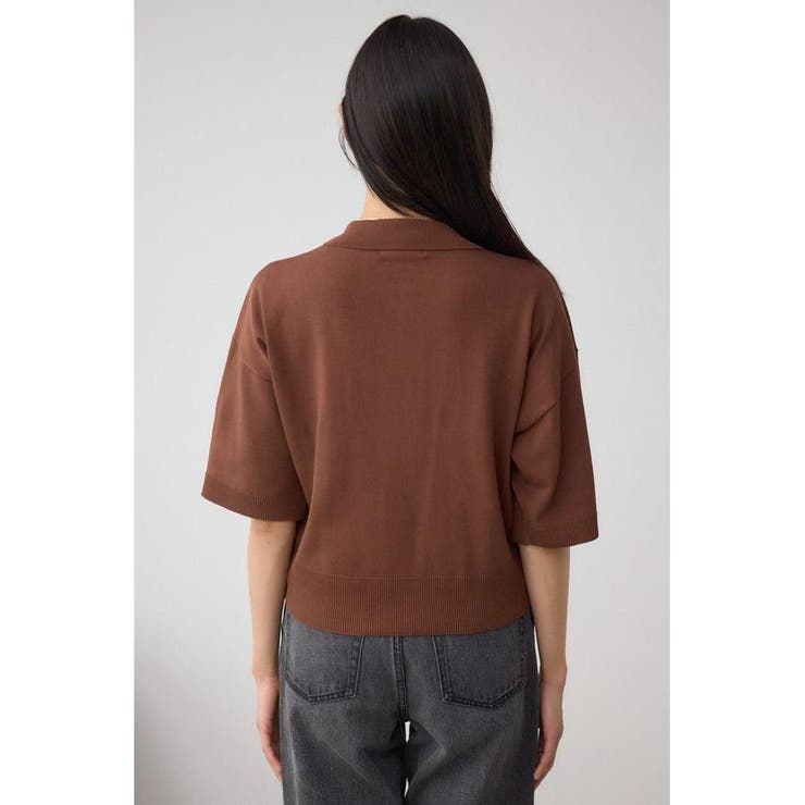 Wジップポロカラーニットカーディガン | AZUL BY MOUSSY | 詳細画像27 