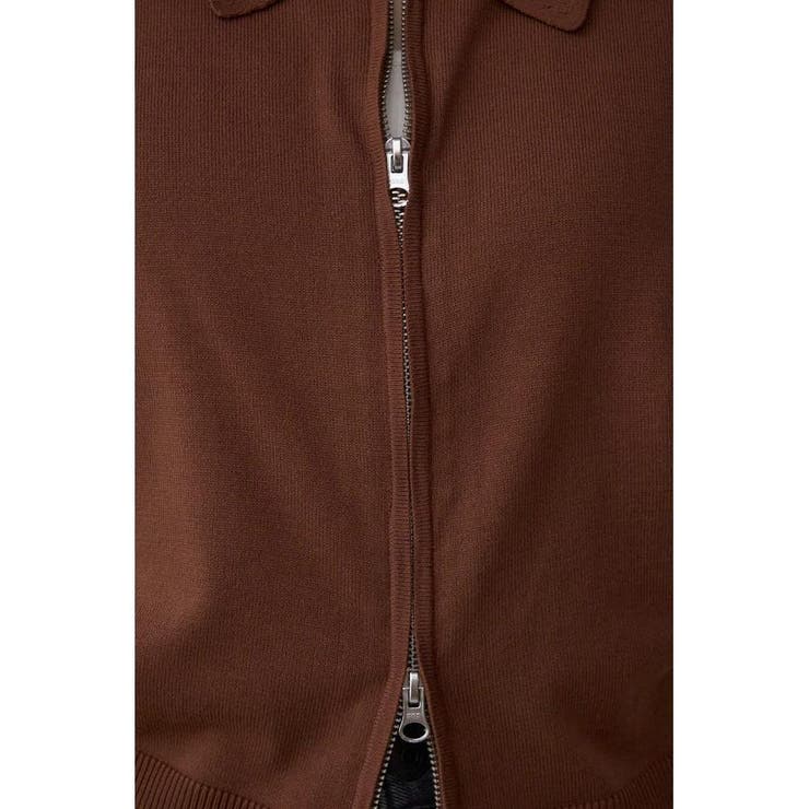 Wジップポロカラーニットカーディガン | AZUL BY MOUSSY | 詳細画像31 