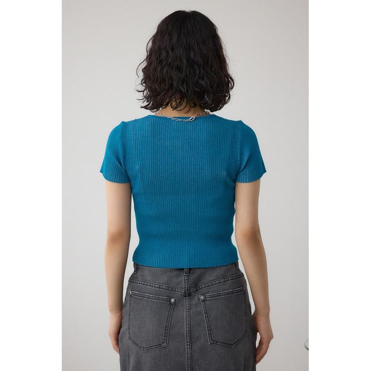 Wジップショートスリーブ配色リブプルオーバー | AZUL BY MOUSSY | 詳細画像37 