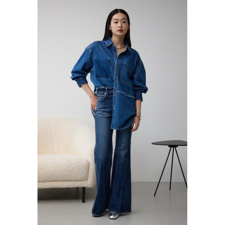 デザインフレアデニム[品番：AZLW0022433]｜AZUL BY MOUSSY（アズールバイマウジー ）のレディースファッション通販｜SHOPLIST（ショップリスト）