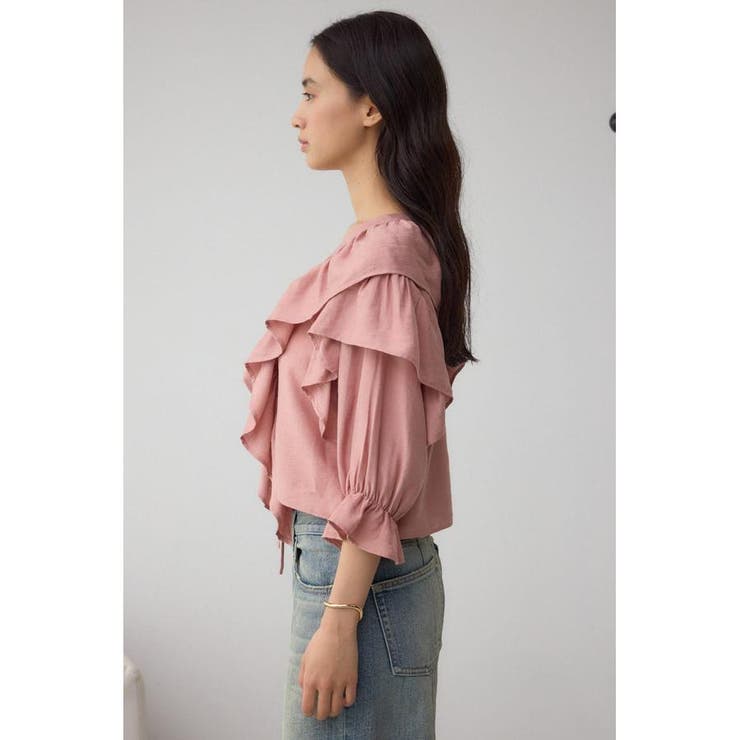 ラッフルフリル5分袖ブラウス | AZUL BY MOUSSY | 詳細画像30 