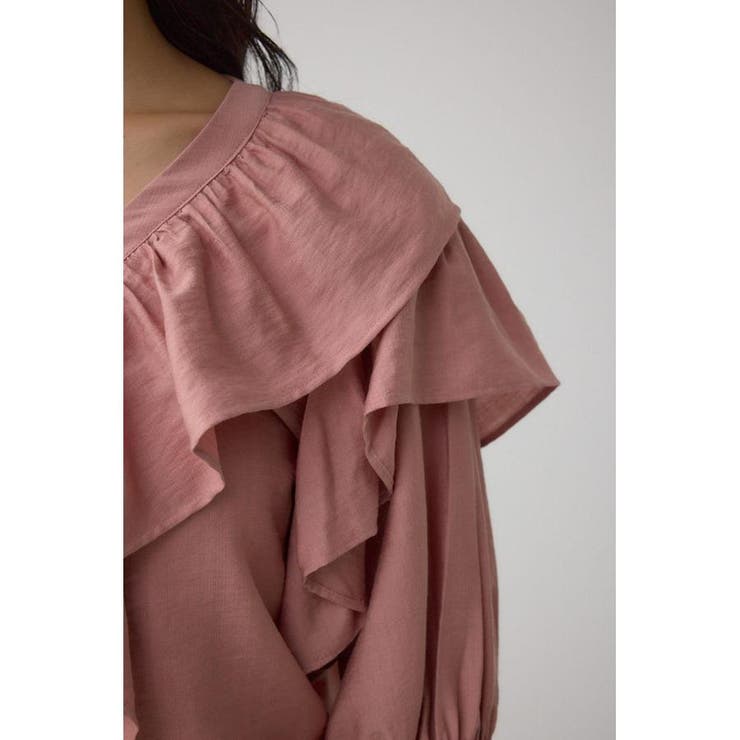 ラッフルフリル5分袖ブラウス | AZUL BY MOUSSY | 詳細画像34 