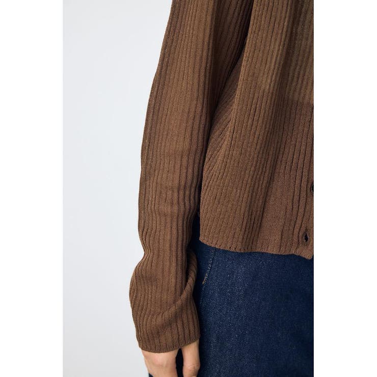 シアーリブ長袖ニットカーディガン | AZUL BY MOUSSY | 詳細画像27 