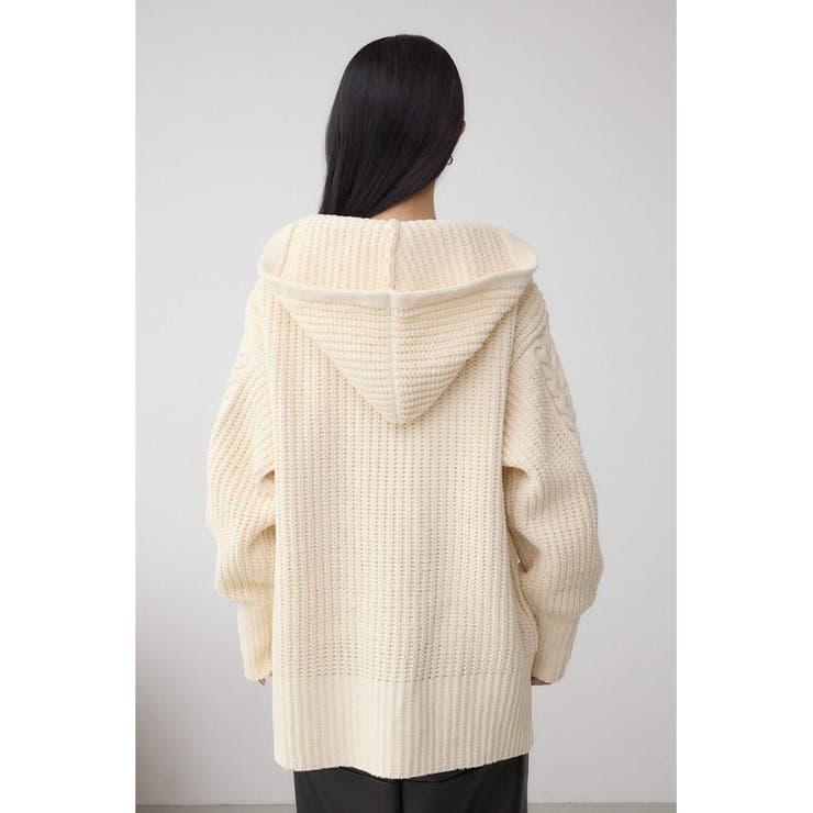 マットモールフードトッパーカーデ | AZUL BY MOUSSY | 詳細画像7 