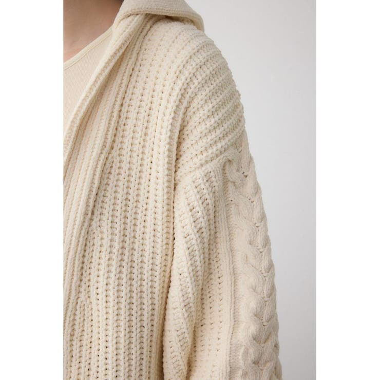 マットモールフードトッパーカーデ | AZUL BY MOUSSY | 詳細画像10 