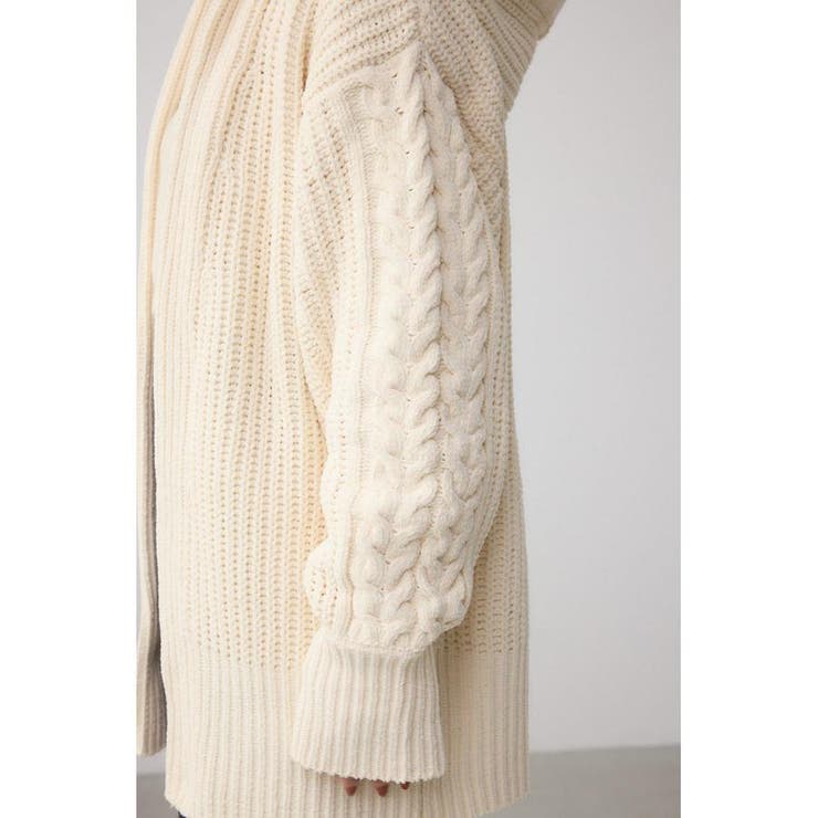 マットモールフードトッパーカーデ | AZUL BY MOUSSY | 詳細画像11 