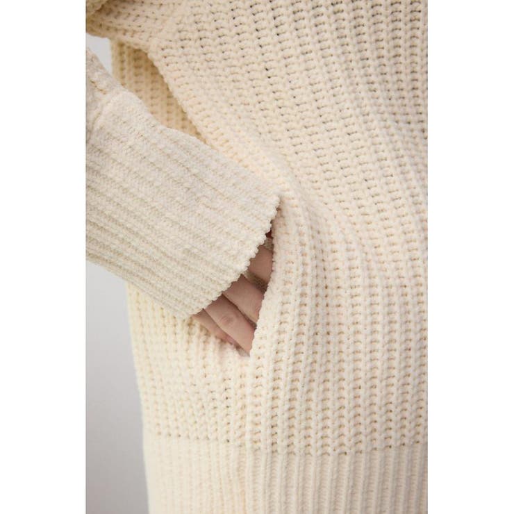 マットモールフードトッパーカーデ | AZUL BY MOUSSY | 詳細画像14 