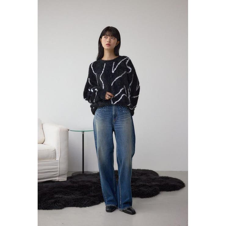 ニュアンス柄ニットトップス | AZUL BY MOUSSY | 詳細画像14 