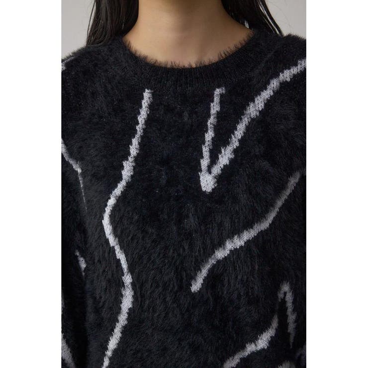 ニュアンス柄ニットトップス | AZUL BY MOUSSY | 詳細画像18 