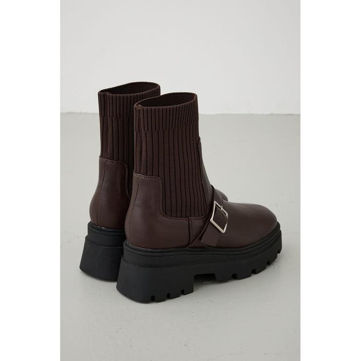 ベルトデザイントラックソールソックスブーツ | AZUL BY MOUSSY | 詳細画像19 